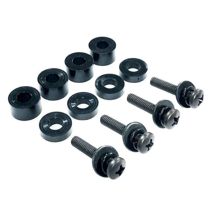 ReplacementScrews M6 30mm TV Wall Mount Screws - Universal Metric M6 Mounting Hardware Kit - Includes Washers and Spacers for M6 12mm to M6 30mm Installations. VESA Compatible - Any TV Brand.