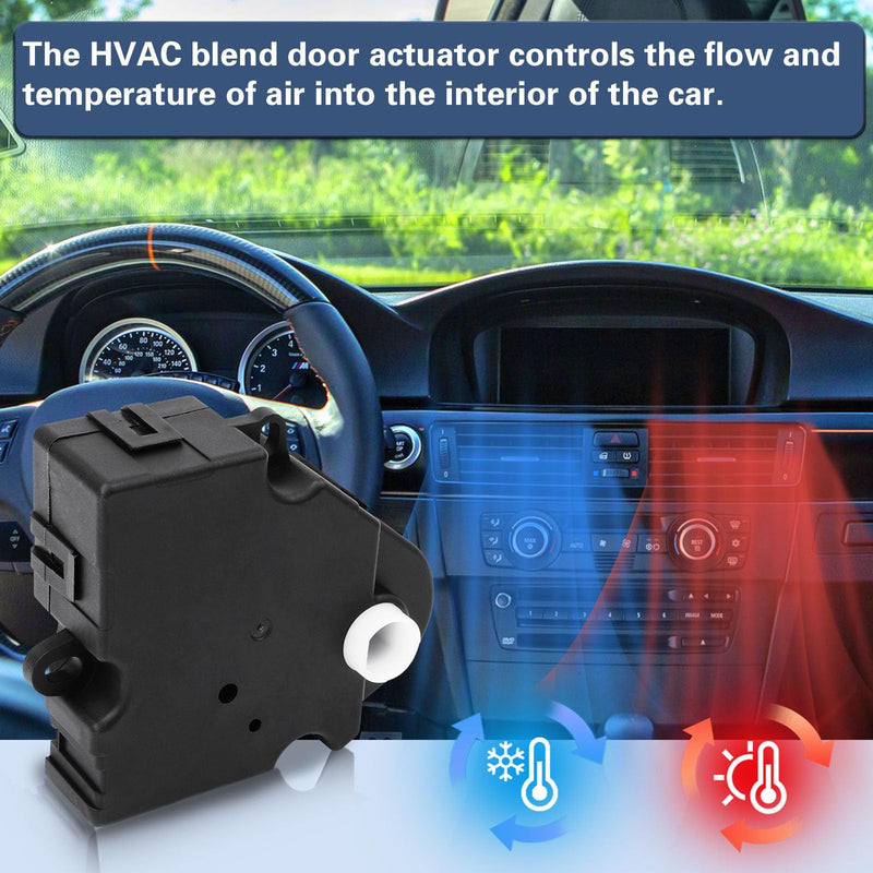 604-106 HVAC Blend Door Actuator Replaces# 89018365 52402588 15-72971 Replacement for 1994-2012 Chevy Silverado 1500 & 2500, Tahoe, GMC Sierra Yukon