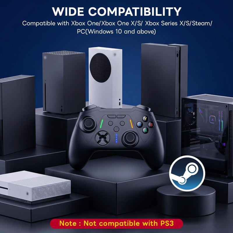 Sehawei Wireless Controller for Xbox One/Xbox One S,PC,Macro & Turbo | 2.4 GHz Wireless Controller Plug and Play, Compatible with Xbox One/Xbox One S/Xbox One X/Xbox series S/Xbox Series X/PC