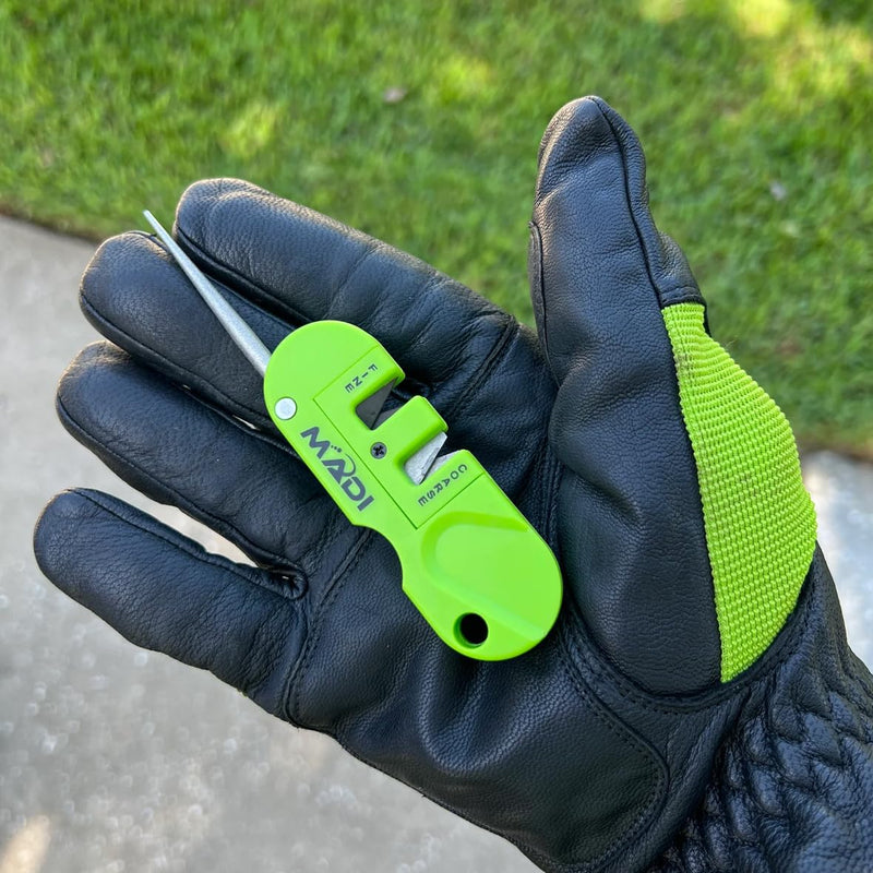 MADI Pocket Knife Sharpener, Diamond Coated Rod Outdoor Hunting Knife & Hook Sharpener | Compact Universal Sharpener for All Knives | PKS-1