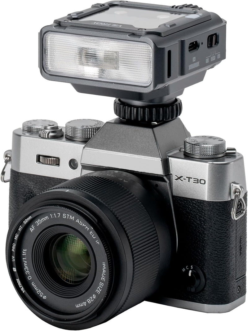 VILTROX Spark Z3 TTL On-Camera Flash,GN16 Mini Flash with 26Ws Output,7-Level Adjustment,1s Recycle,650 Full-Power Flashes (Z3-F-Gray (for Fujifilm))
