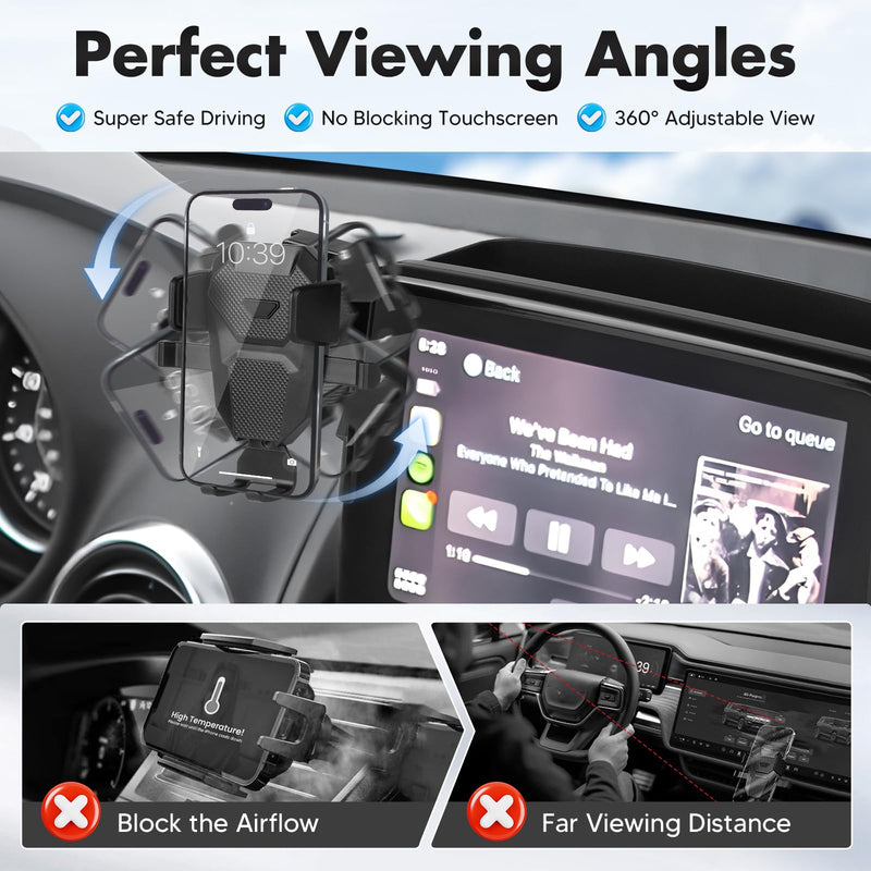 FIILINES Dashboard Storage Tray&Phone Holder for 2016-2023 Mazda MX-5 MX5 Miata/2016-2021 CX-3 CX3/2014-2016 Mazda3(Fit 7" Touch Screen) Dash Center Console Organizer Phone Mount Interior Accessories