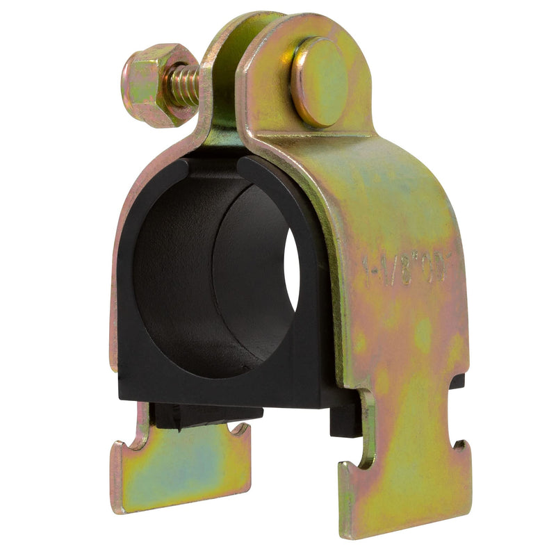 Rubber Cushion Strut Clamp 1" NOM (1-1/8" OD) for Mounting Copper Piping, PEX Pipe, CVPC Tubing to Strut Channels [5 Pack] 1" NOM (1-1/8" OD)