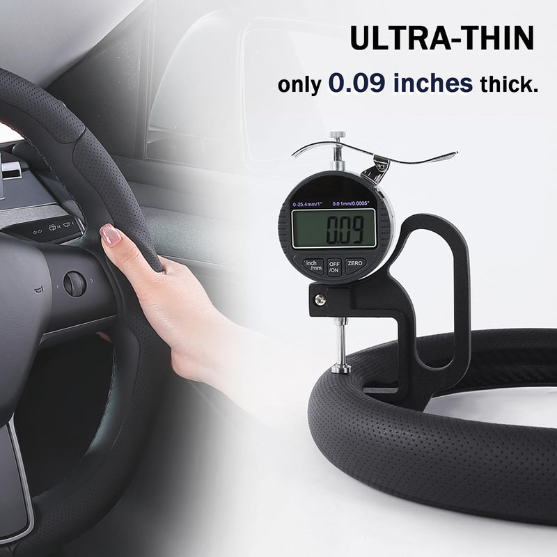 Steering Wheel Cover for Tesla Model 3(2017-2023) Model Y(2020-2024), Steering Wheel Accessories for Tesla Model 3/ Y Black Model 3 2017-2023/ Model Y 2020-2024