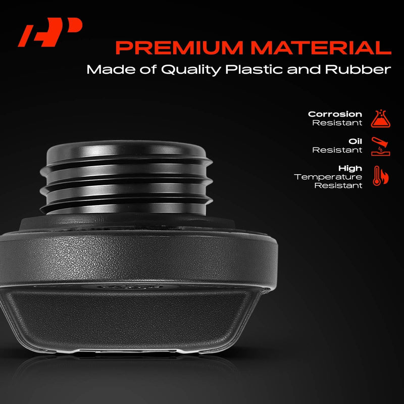A-Premium Engine Oil Filler Cap Oil Cap Fit For Honda Accord Civic CR-V Ridgeline Pilot Odyssey Passport HRV Fit Element & Acura ZDX TSX TLX TL RSX RLX RL RDX MDX ILX, # 15610RAAA01, 15610P5G000