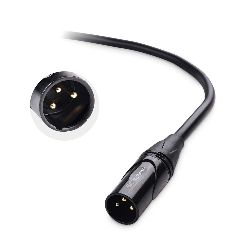 Cable Matters 3.5mm to XLR Cable 6 ft, Male to Male XLR to 1/8 Inch Cable, XLR to 3.5mm Cable, Compatible with iPhone, iPod, MP3 Player, Laptop, Voice Recorder and More - 6 Feet