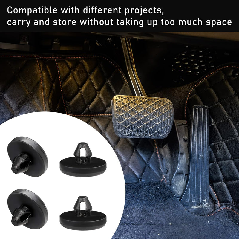 4 PCS Brake Switch Stopper, Car Brake Pedal Stop Pad Replacement Compatible with 90541-06036, Automotive Brake Light Switch Pad, Clutch Pedal Stopper Car Accessories 4 PCS