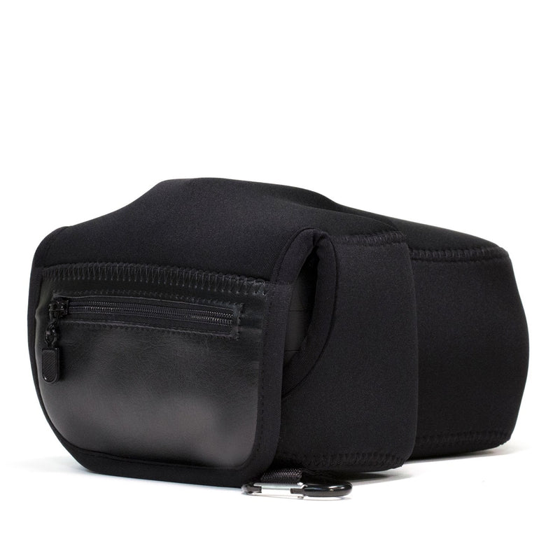 MegaGear MG1194 Ultra Light Neoprene Camera Case compatible with Canon EOS Rebel T8i, Kiss X10i, Rebel SL3, Kiss X10, Rebel SL2, Kiss X9, Rebel T7i, Kiss X9i (18-135 mm), 77D, 9000D, Rebel T6i - Black