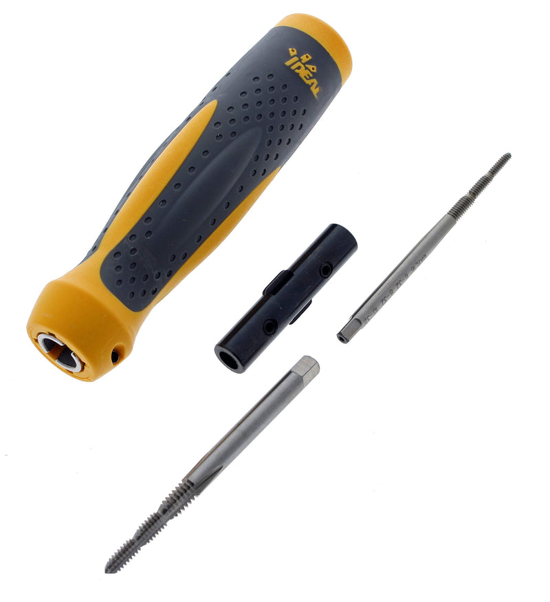IDEAL Industries INC. 35-922 6-in-1 Twist-A-Nut Tapping Tool – Robust Screwdriver Tool w/Textured Santoprene Grip, Interchangeable Head