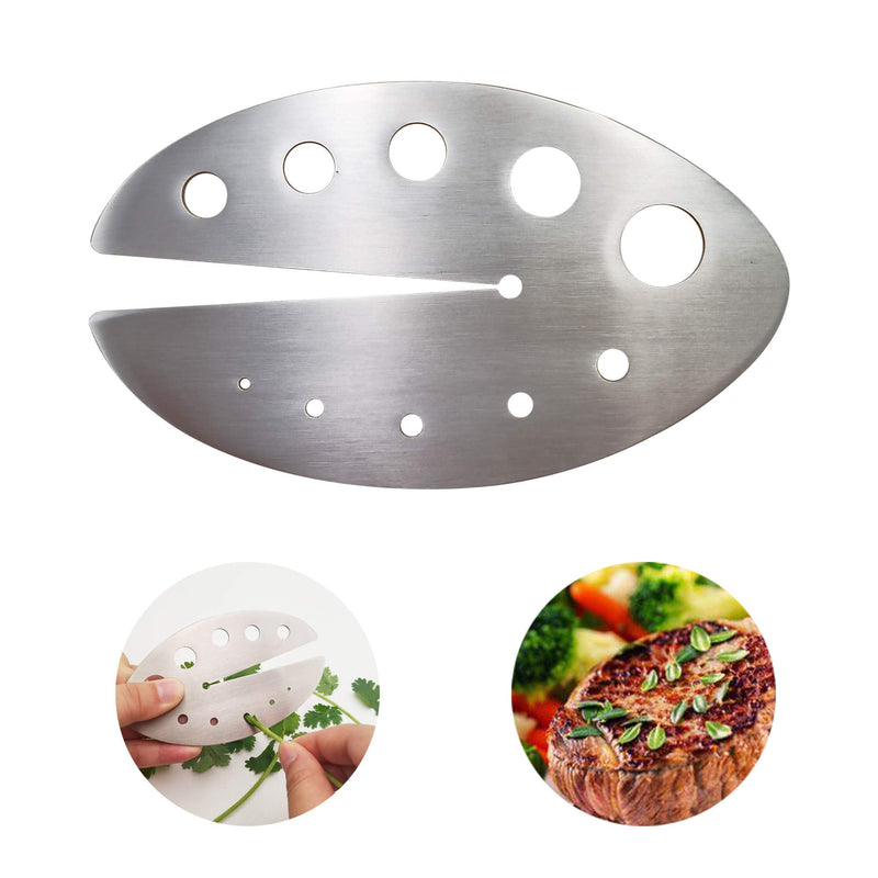 Herb Strippers 11 Holes-Stainless Steel Kitchen Leaf Stripping Tool- Perfect for Removing Stems From Herbs & Kale (1 Pack Herb Stripper)