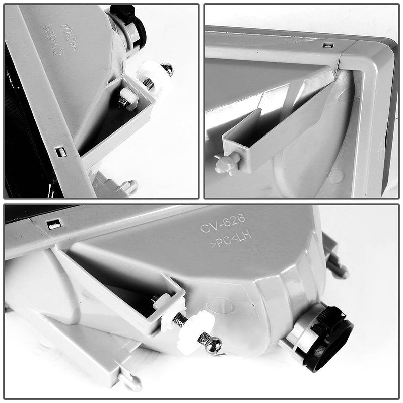 DNA MOTORING FL-ZTL-111-CH Front Bumper Fog Light Driver & Passenger Side [Compatible with 07-08 Escalade / 07-13 Avalanche / 07-15 Silverado]