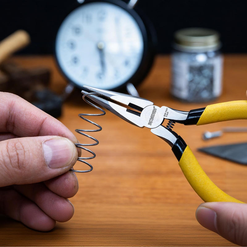BOOSDEN 5" Needle Nose Pliers-10 Pack, Jewelry Pliers Set with Side Cutter, Mini Fine Tip Precision Pliers for Jewelry Making, Electronics, Craft, Beading - Bulk Classroom Set for Teachers & Hobbyists 5''-10 pack