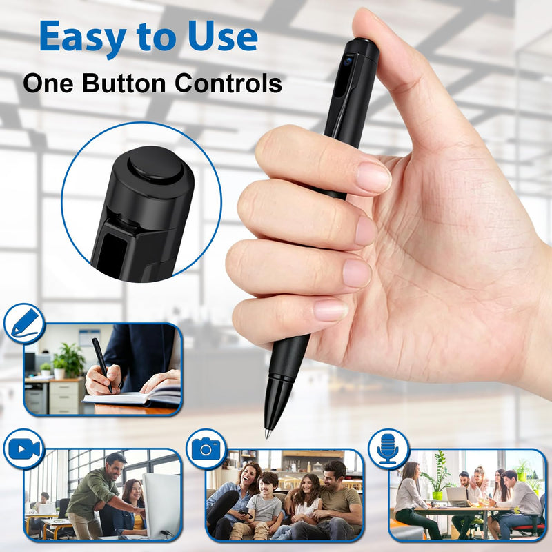1080P HD Mini Camera Recorder, Nanny Cam with Motion Detection,Discreet Wearable Video Recorder for Meetings and Personal Security 64GB