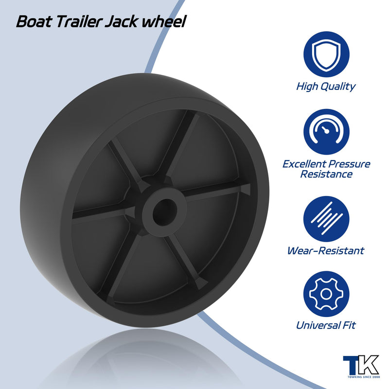1200lbs 6inch Boat Trailer Jack Wheel, Wheel Replacement for Jack