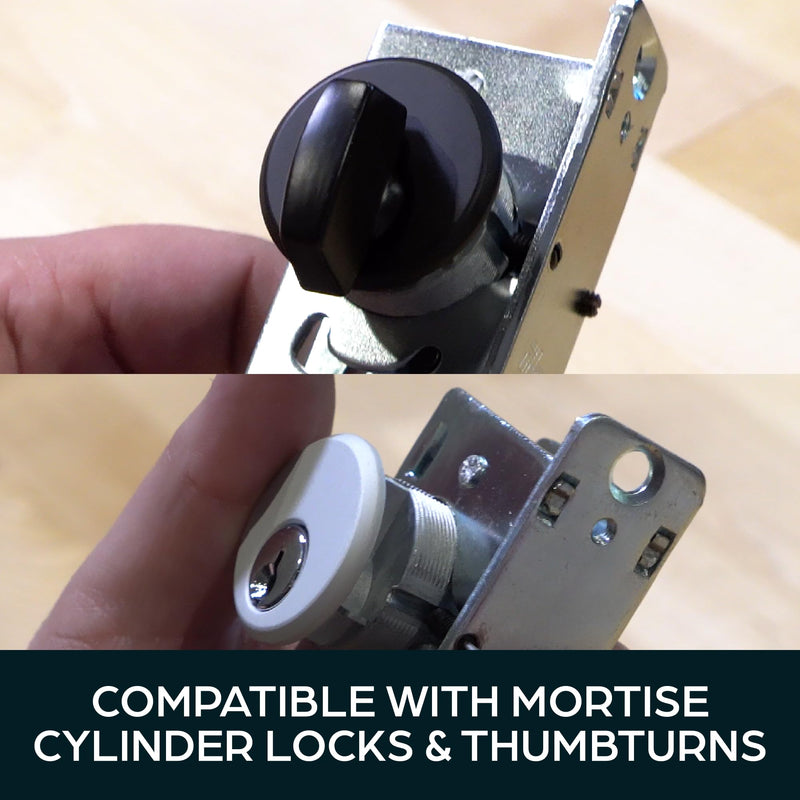 Summit DOORWARE Mortise Hook Bolt Lock | Adams Rite Style Door Lock Replacement Parts for MS1850S-X5X Series Locks | Mortise Lock for Maximum Security | 31/32" Backset - Aluminum Finish 1-1/8"