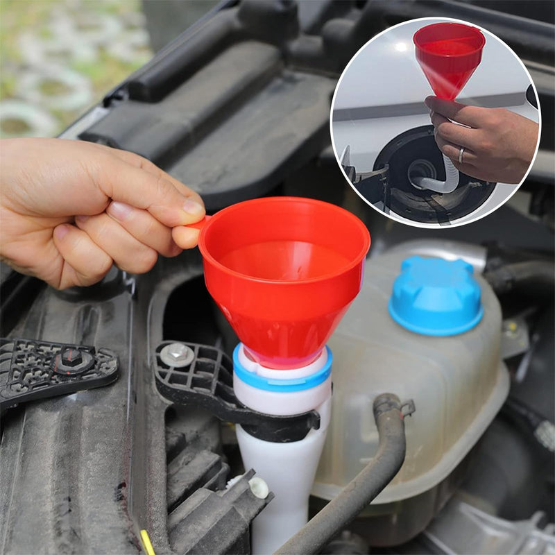 Funnels for Automotive Use, Flexible Oil Funnels with Long Hose, Plastic Wide Mouth Funnel for Water, Fluid, Liquid, Engine Oil, Gas, Fuel Transmission, Car Accessories (1 PCS) 1 PCS