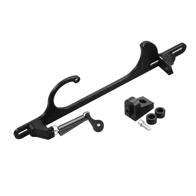 Throttle Cable Bracket holley 4150 4160 Series Adjustable Aluminum Carburetor Bracket Black