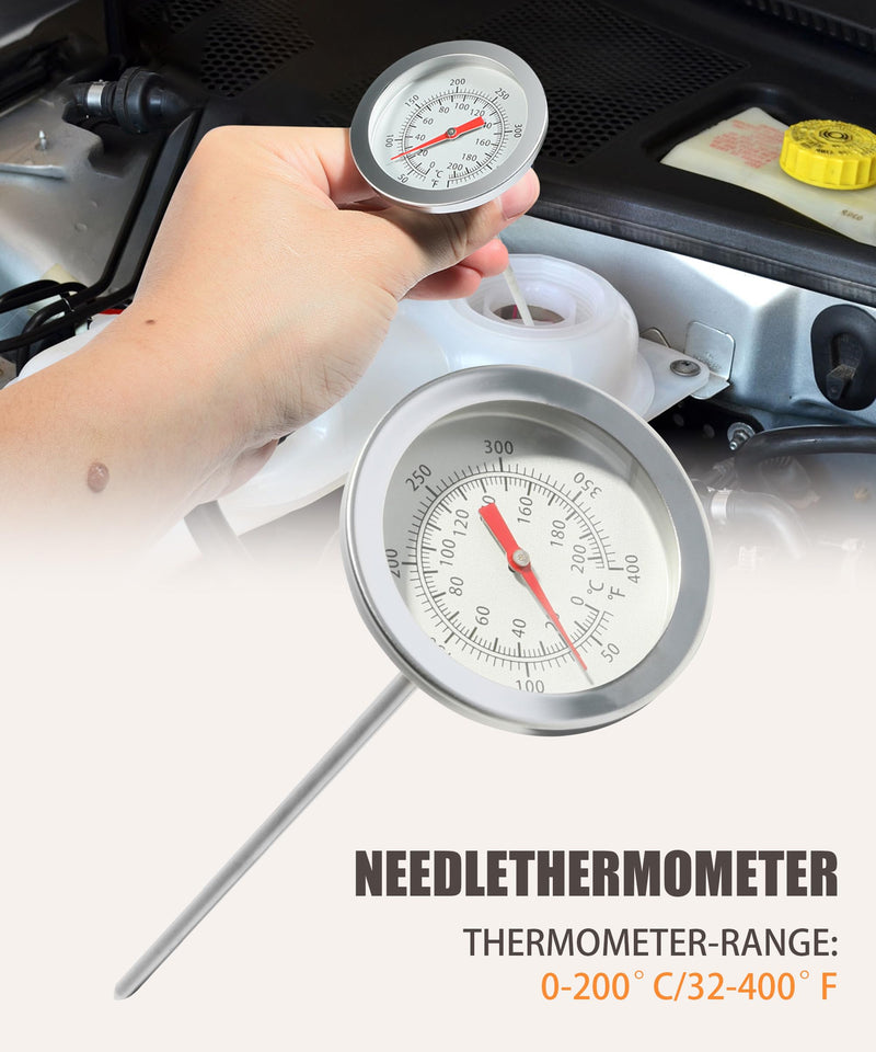 RACOONA Radiator Pressure Tester Kit,Coolant Pressure Tester Radiator Pressure Leakage Tester Tool,Car Accessories Automotive Cooling System Water Tank Leak Test Detector Set for Car Motorcycle Truck
