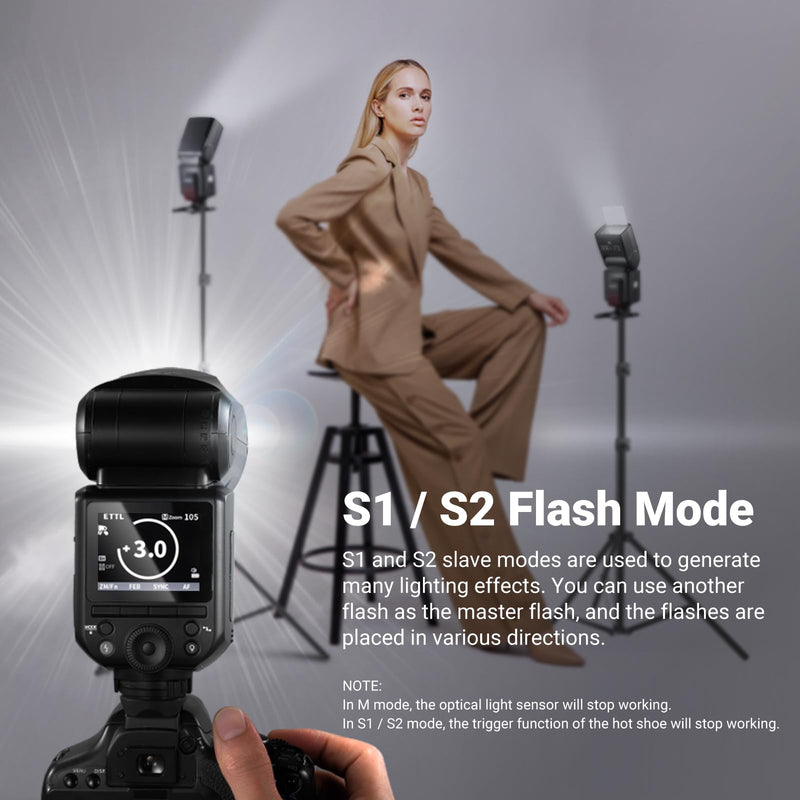 NEEWER TT560 Camera Flash Speedlite Compatible with Canon Sony Nikon Panasonic Fuji DSLR with Universal Single Contact Hot Shoe Mount, Speedlight Compatible with Sony ZV1, NOT for ZV-1F, No TTL