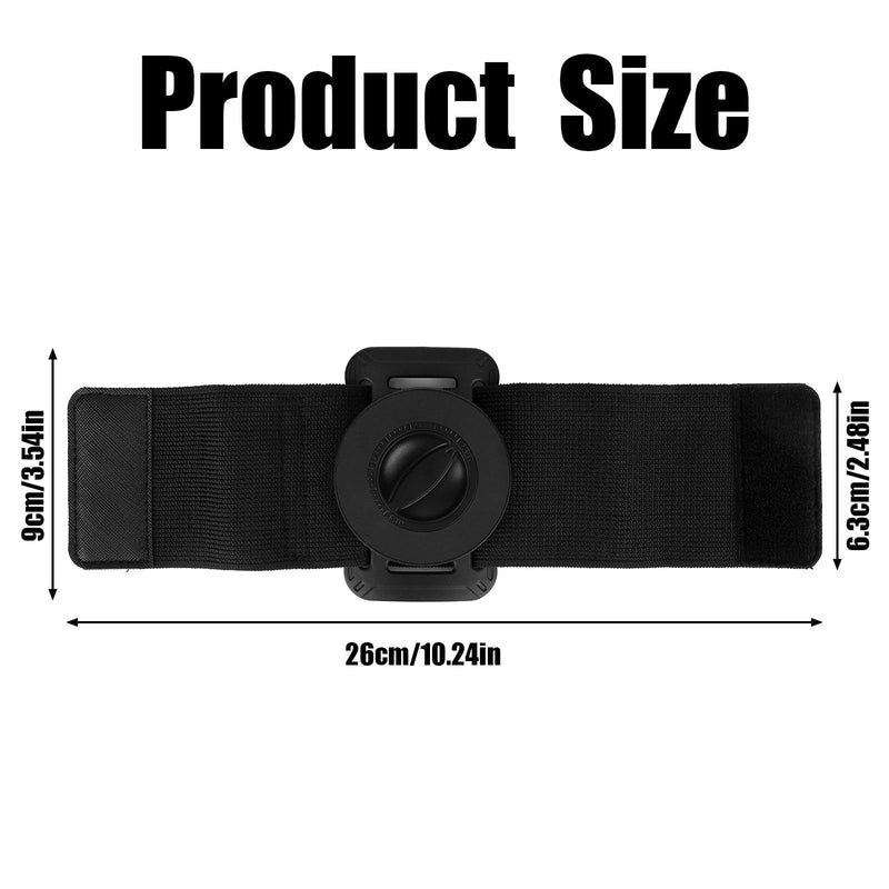 Magnetic Wristband Phone Holder, Black 360 Rotatable Magnetic Running Phone Holder Anti-Drop Wrist Phones Carrier Compatible with Iphone12-16 Series and More