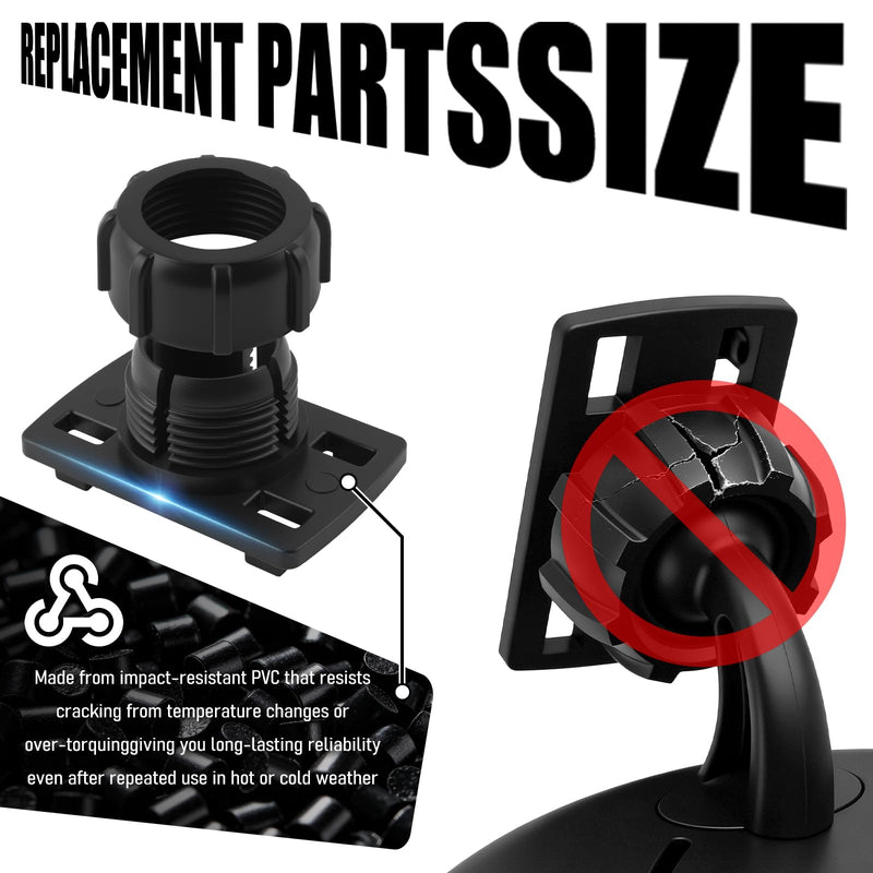 4PCS Tightening Nut & 4 Button Lock 17mm Ball Mount Socket,Non-Slip Car Mount for Phone Parts for Replacing Cars Phones Mounts,Ball Mounts Phone Holder Nut for GPS/Backup Camera