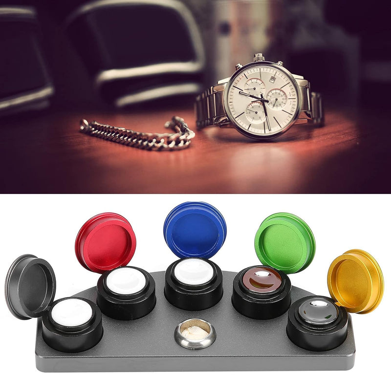 Watch Oiler Dish, 5 Dish Watch Oiler Repair Kit Watch Oil Immersion Tool Cup Oiler Watch Oil Watchmaker Oil Cup Watchmaker Watch Repair Accessories