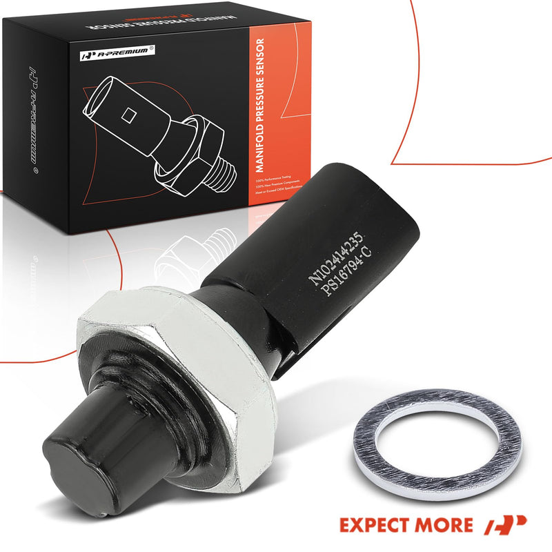 A-Premium Oil Pressure Sensor Compatible with Volkswagen VW Jetta, Passat, Golf, Tiguan, Beetle, CC, Touareg, Eos, EuroVan & Audi A3, A4, A6, A8, Q3, RS4, RS6, S4, S6, S8, TT Quattro & Bentley