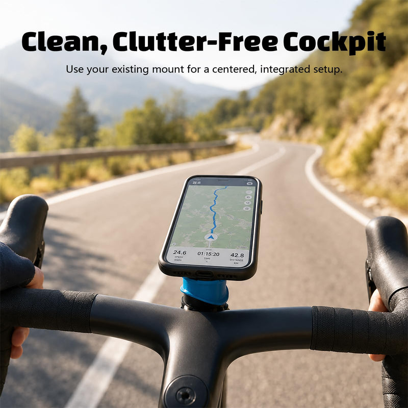 Adapter Compatible with Garmin to Compatible with Quad Lock – Convert Your Existing Mount into a Secure Bike Phone Holder for Smartphones