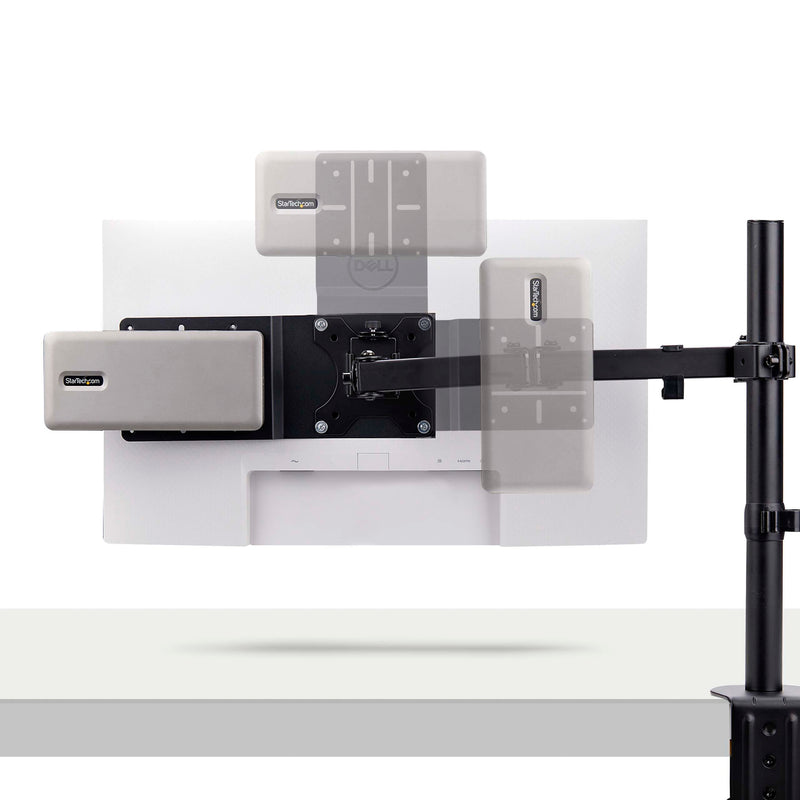 StarTech.com VESA Mounting Bracket for NUC/Thin Clients or Laptop Docking Stations, VESA 75x75/100x100 Compatible NUC Mount