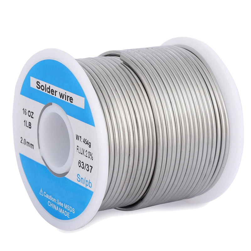 63/37 2mm 1LB Tin Solder Wire with Flux for Electrical Soldering Repair 63 37 1lb