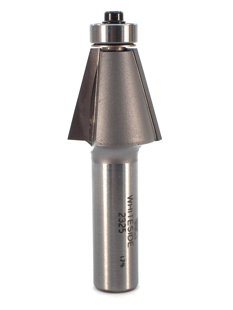 Whiteside 2325 Edge Bevel Router Bit: 15 Degree Angle, 1 Inch Cutting Length, 15/16 Inch Cutting Height, 1/2 Inch Shank, 1-1/8 Inch Large Diameter