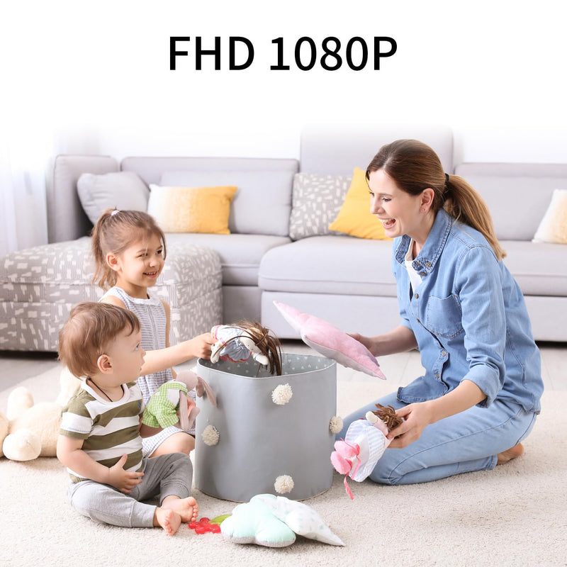 HiSpyCam Wireless Hidden Camera Clock - Full HD 1080P - WiFi Nanny Cam for Home Use - Baby Monitor - Night Vision - Local/Cloud Storage