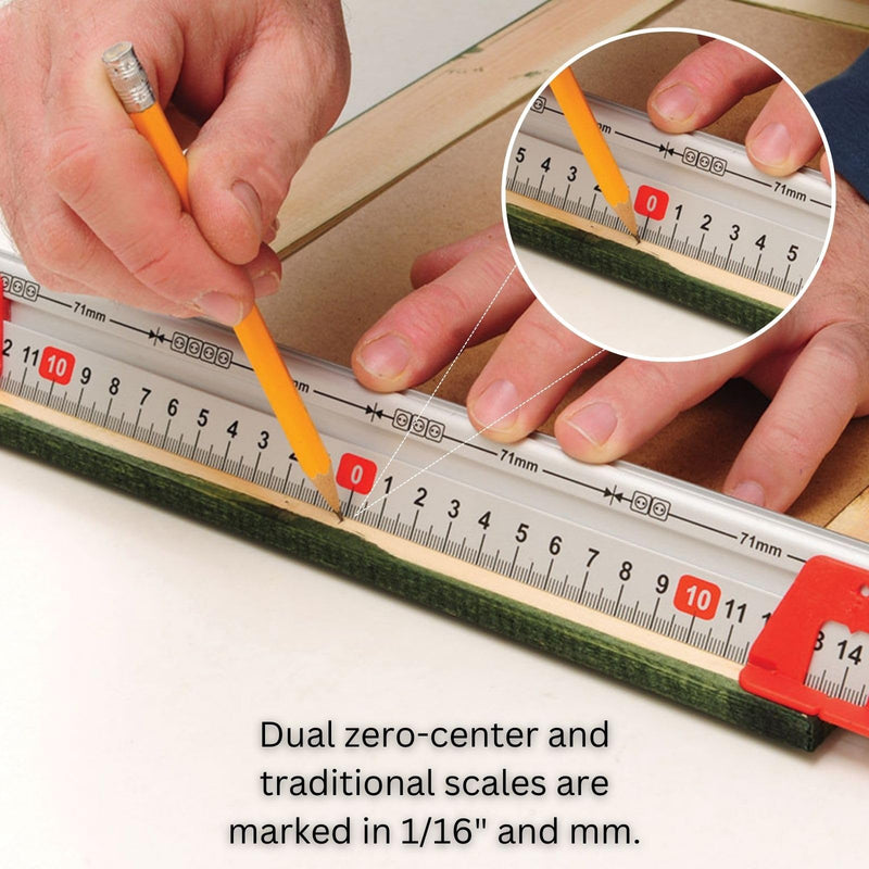 Kapro - 313 Measure Mate - Ultimate Home-Improvement Tool - With Level and Ruler - Features Sliding Markers and Knife Guide - Includes Nail Gripper and Drill Bit Gauge - 32 Inch 32"
