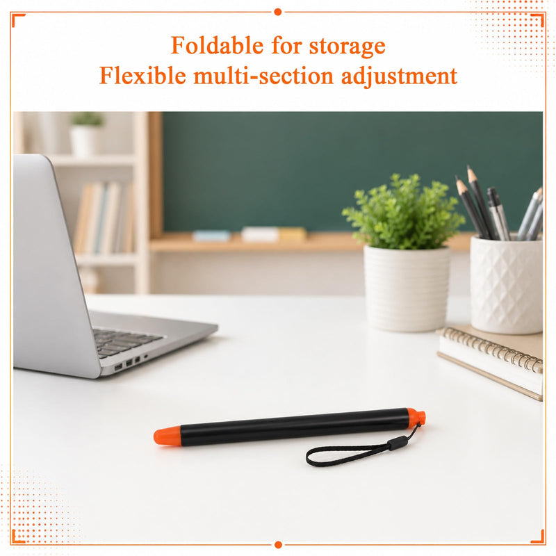 Pointer Stick for Classroom,39" Telescopic Stick with Lanyard | Extendable Stainless Steel Teacher Pointer,Retractable 20cm to 99cm,Lightweight,Ideal for Classroom and Presentations