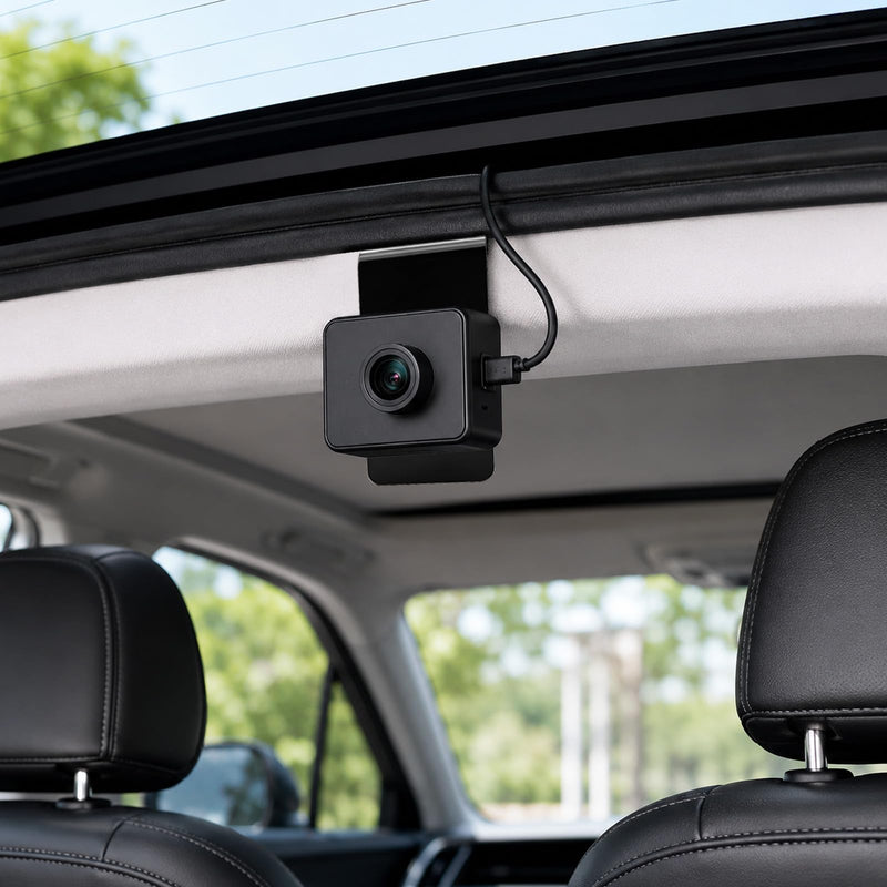 2 Pcs Universal Rear Window Dash Cam Mount,Slide-Down Vehicle Window Clip | Metal Universal Rear Window Dash Cam Mount for Rear Camera & Dash-Cam, Stainless Steel, No Drilling Required