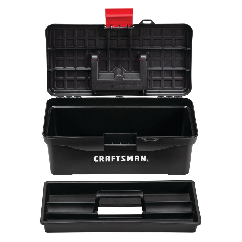 CRAFTSMAN Tool Box, Lockable, 13 in., Red/Black (CMST13004)