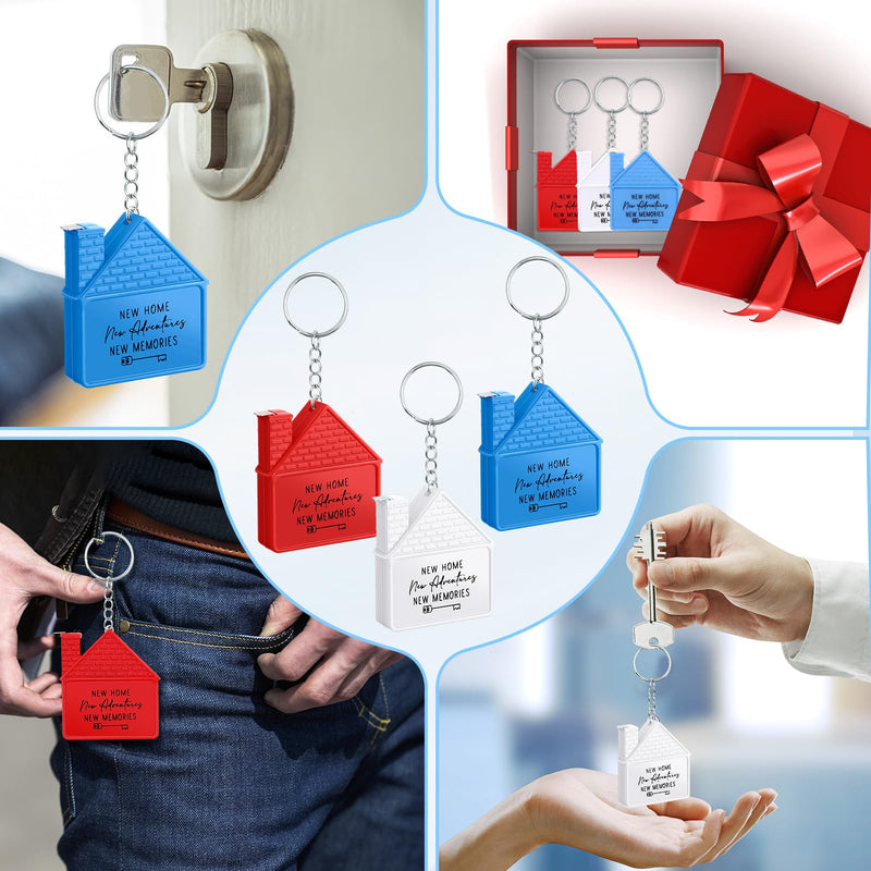 Ecation Home Shape Tape Measure Keychains (1m/3ft) - Summer Party Favors, Gifts for New Home, Birthday, BBQ & Pool Parties 30