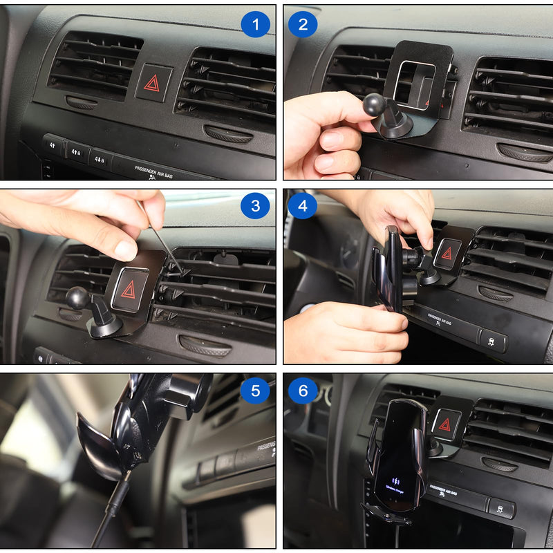 Car Phone Mount Compatible with Hummer H3 2005-2009, Center Console Air Outlet Cell Phone Holder, Handsfree Air Vent Phone Stand-Type E Type E