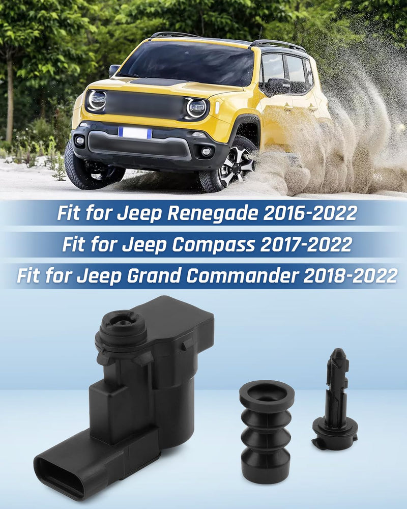 Fuel Tank Cover Door Lid Lock Buckle Actuator Motor Snap Spring Pin Latch Fit for Jeep Renegade 2016-2022 Fit for Jeep Compass 2017-2022 Fit for Jeep Grand Commander 2018-2022 2 Pin
