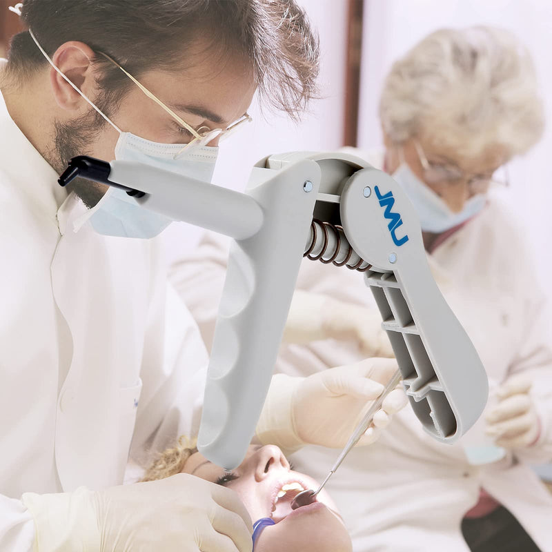 JMU 10 Pack Dental Composite Gun Dispenser Applicator Autoclavable, Comes with 50 Unidose Copsules Cartridge Tips, Plastic Caps
