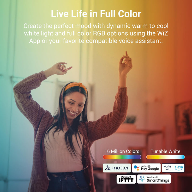 HLB6099WZRGBWMWR: HALO 6” Smart Wi-Fi Slim Canless LED Downlight Powered by WiZ Pro, Dimmable Full Color with Smart Home Integration 6 inch No Housing Required: Canless LIGHT