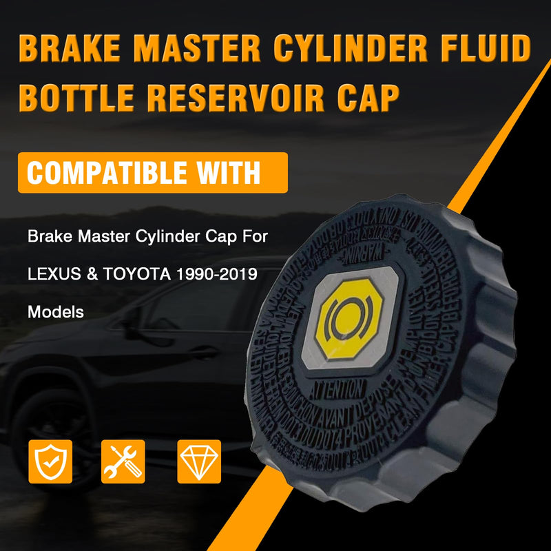 47230-47090 Brake Master Cylinder Fluid Bottle Reservoir Cap for Toyota Tacoma Tundra 4Runne RAV4 Camry Corolla Avalon FJ Cruiser Highlander Land Cruiser Mirai Prius Sienna Venza