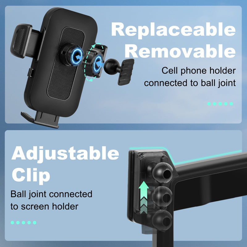 KAKSEY Car Phone Holder Compatible with BMW MINI Cooper 2007-2013 Auto Accessories Screen Fixed Clip, Mobile Cellphone Mount Navigation Screen Bracket Hands-Free