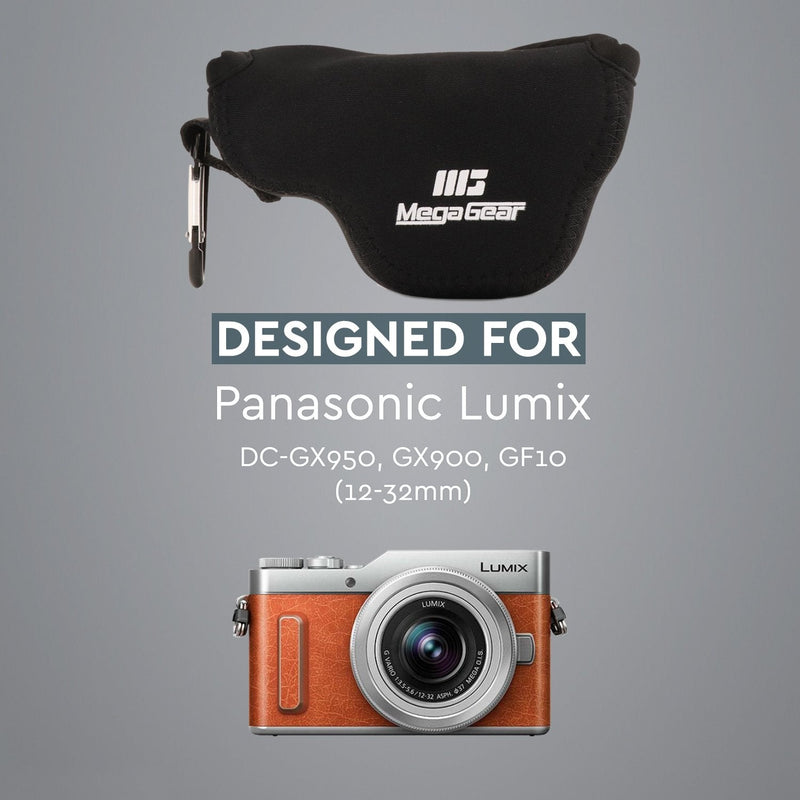 Megagear Panasonic LUMIX GX950 Neoprene Case Camera Case, Black (MG1459)