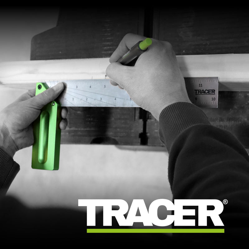 TRACER Carpenter Square 12 Inch Metal Framing Square Tool | Precision Woodworking Square Ruler Made with Stainless Steel | Right Angle Layout L Square for Construction