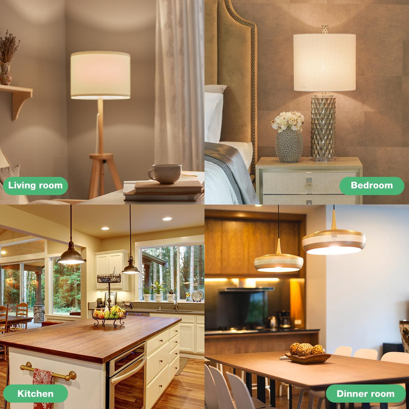 DEGNJU LED Light Bulbs Soft White 2700K, 100 Watt Equivalent LED Bulbs, A19 Standard Bulbs, 1500 LM, 15000 Hours, E26 Base, Non-Dimmable, 13W Warm White for Bedroom Living Room, 24 Pack Soft White 100w