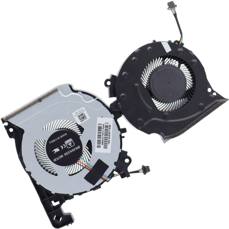 Deal4GO CPU GPU Graphics Cooling Fan kit L32638-001 L20335-001 L20334-001 Replacement for HP 15-CX 15T-CX0000 15-CX0056WM CPU GPU Fans Kit