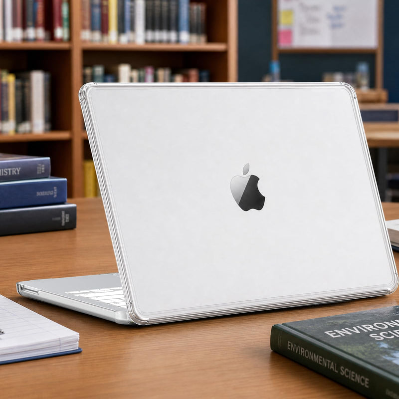 B BELK Clear Case for MacBook Neo 13 inch A3404 Raised-Edge Slim Hard Shell | Crystal Clear/color-matched hard shell guards against scratches & scuffs; slim snap-on fit, fits MacBook Neo 13" A3404 only