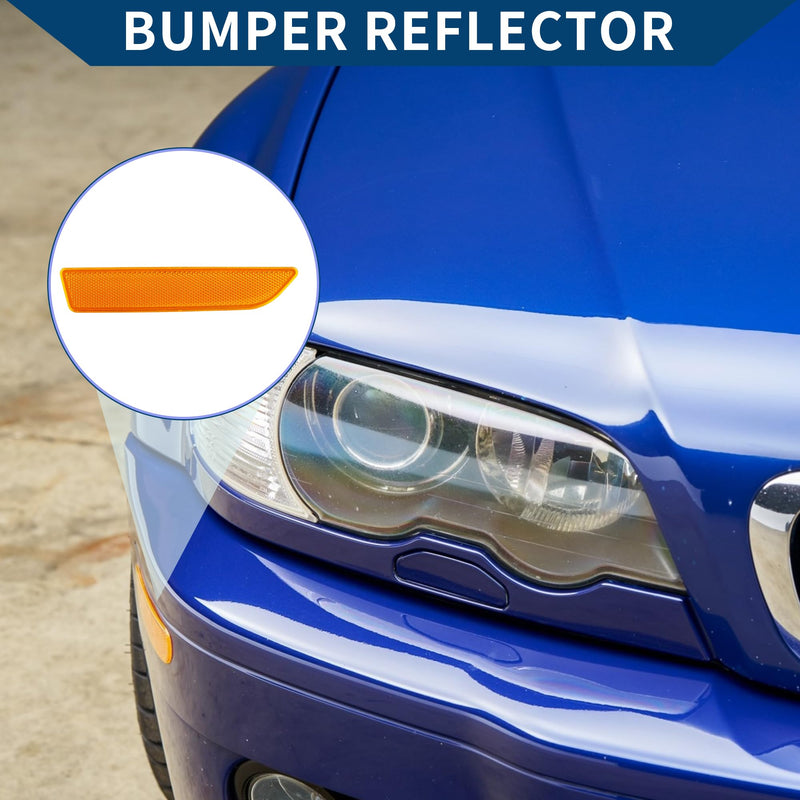 No.63147162220 Bumper Reflector for BMW X3 2007-2010 Front Right Bumper Reflector Side Marker Durable Plastic 1 Pcs Yellow