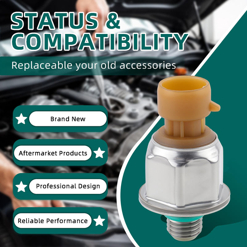 AUTOKAY 1845428C92 ICP Fuel Injection Pressure Sensor with Pigtail Kit Fits for Ford Excursion F250 F350 F450 F550 E350 E450 Super Duty Powerstroke Diesel 6.0L VT275 VT365 2004-2010